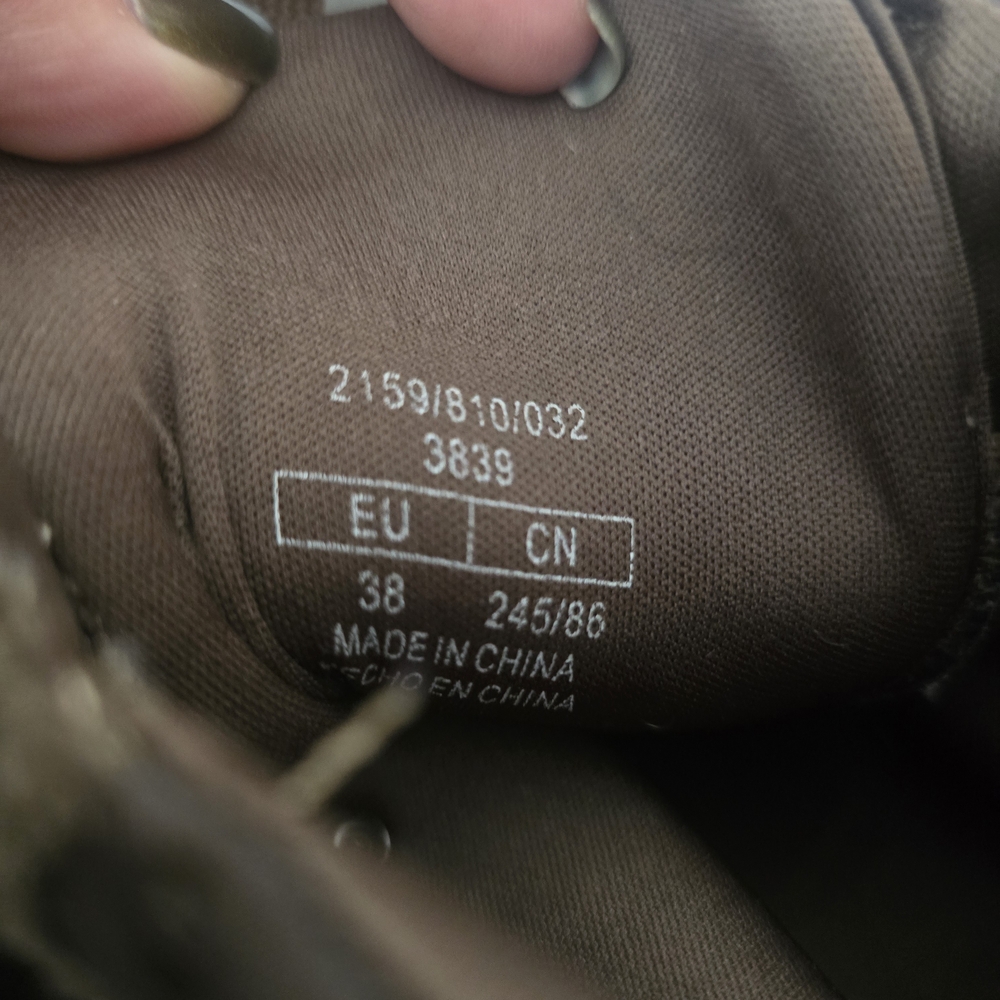 Zara Olive Green Chunky Heel Combat Hiking Boots - Picture 5 of 8